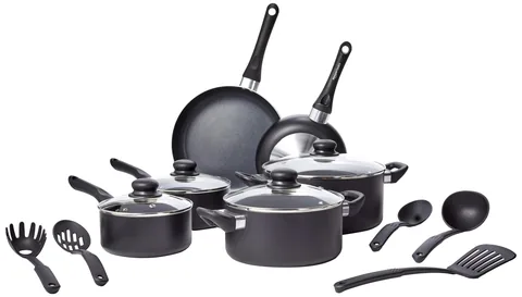 Amazon Basics 15-Piece Non-Stick Cookware Set