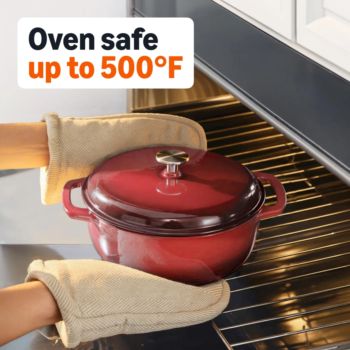 Amazon Basics Enameled Cast Iron Dutch Oven, 6 qt — photo 3