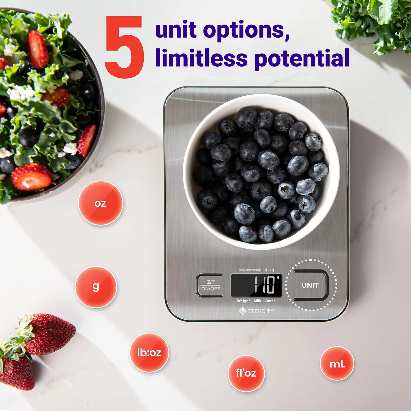 Etekcity Digital Kitchen Scale, 11 lb — photo 3