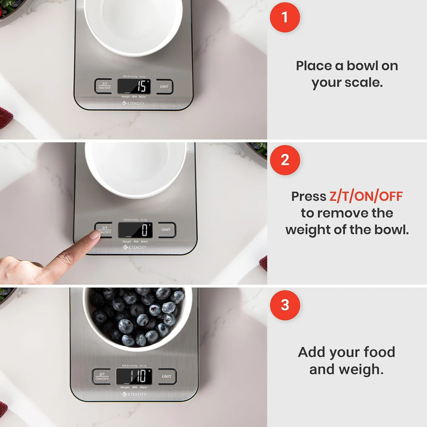 Etekcity Digital Kitchen Scale, 11 lb — photo 6